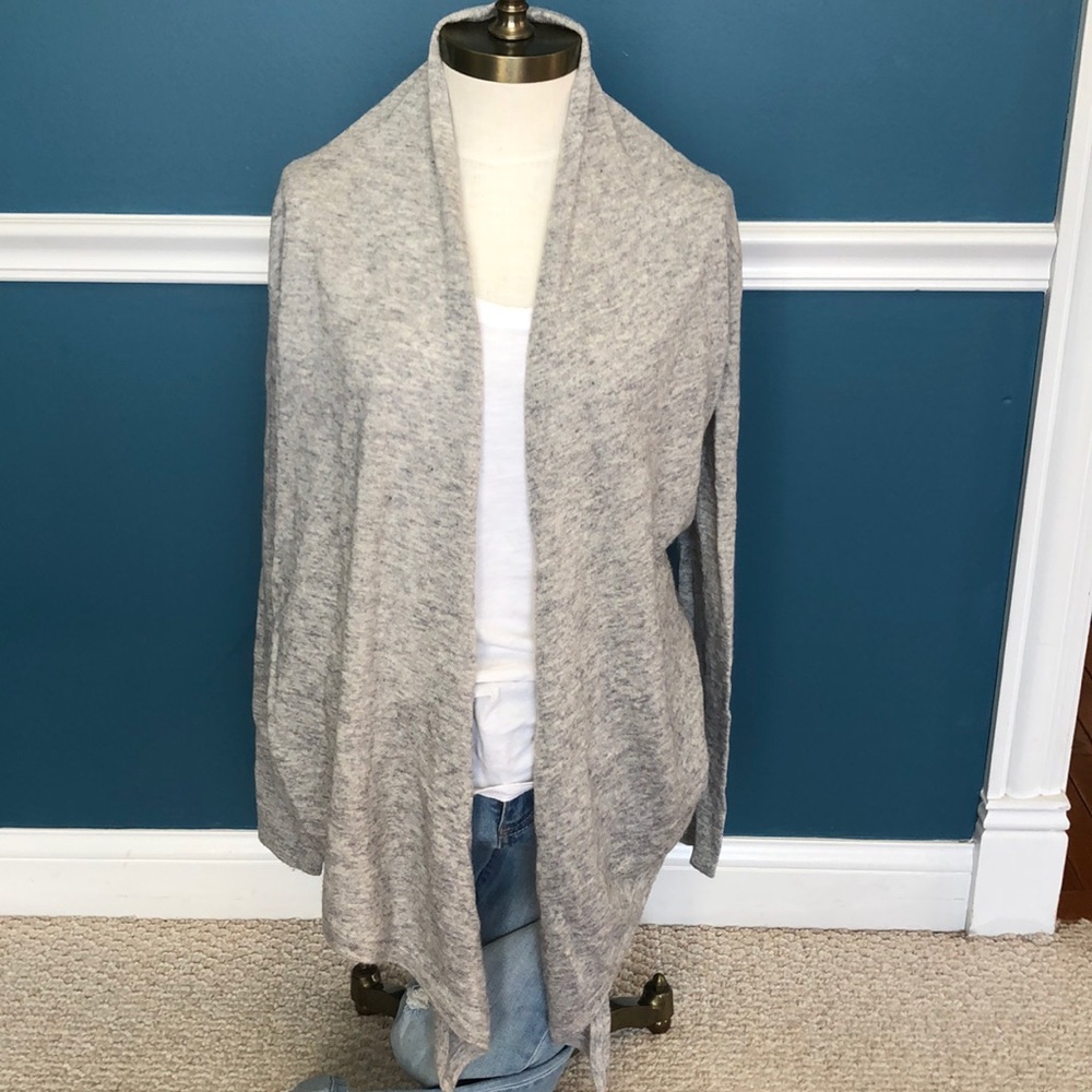 Synergy Organic Clothing grey wool blend cardigan size XS